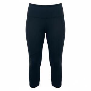 Black Avocado Capri Leggings XS/S Black High Rise Compression Athletic Yoga Pant